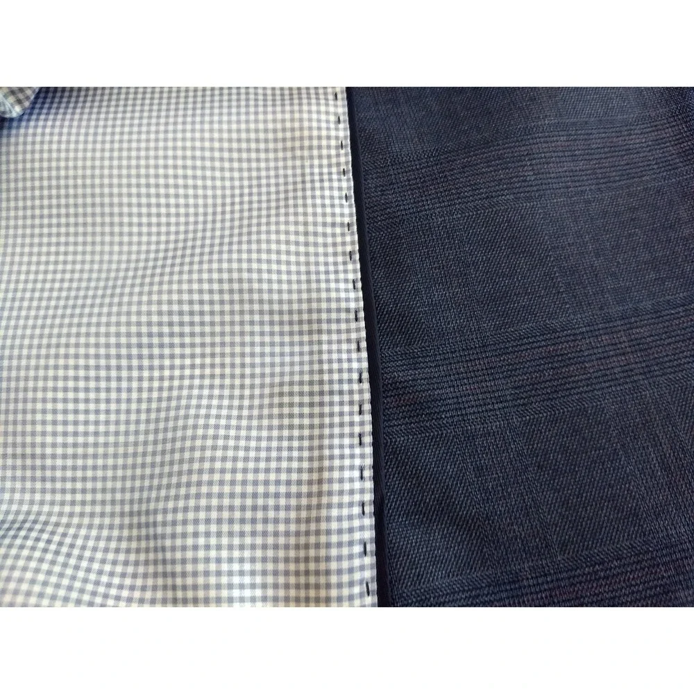 Banana Republic Slim Fit Blazer Men 44R Stretch Jacket Blue Plaid Lined‎ NWOT